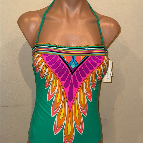 NWT Trina Turk one piece swimsuit bandeau - Picture 3 of 4